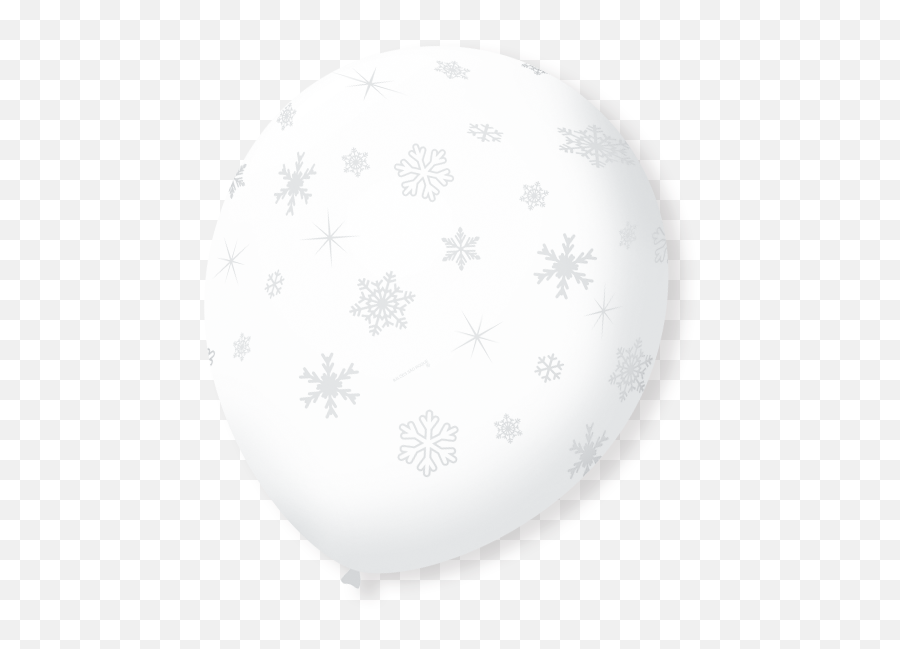Balão Decorativo São Roque N9 Flocos De Neve C 25 Unidades - Dot Emoji,Emoticon Floco De Neve