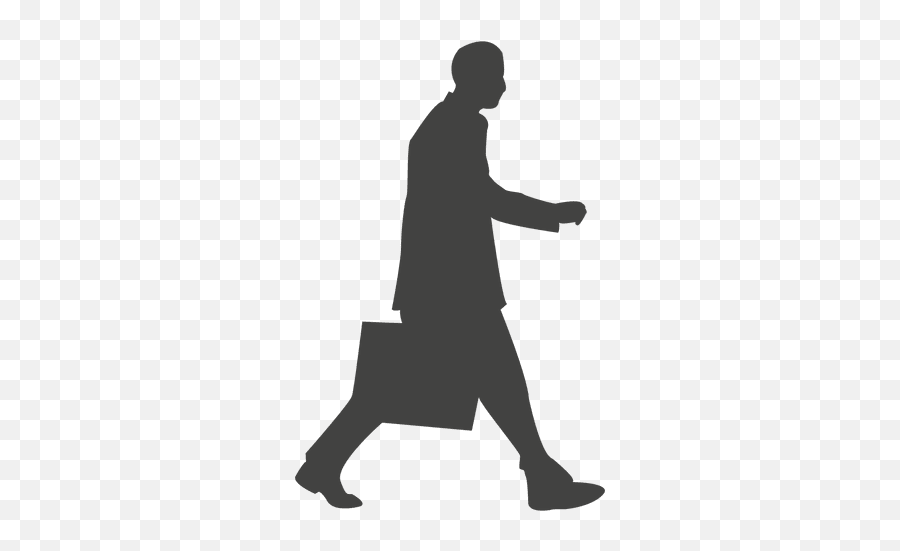Business Executive Walking Silhouette - Transparent Png Business People Walking Silhouette Emoji,People Silhouette Emoji