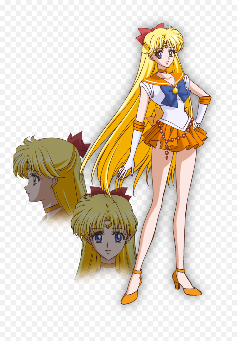 Sailor Venus From Sailor Moon - Sailor Moon Crystal Character Designs Emoji,Super Sailor Moon S Various Emotion Guide