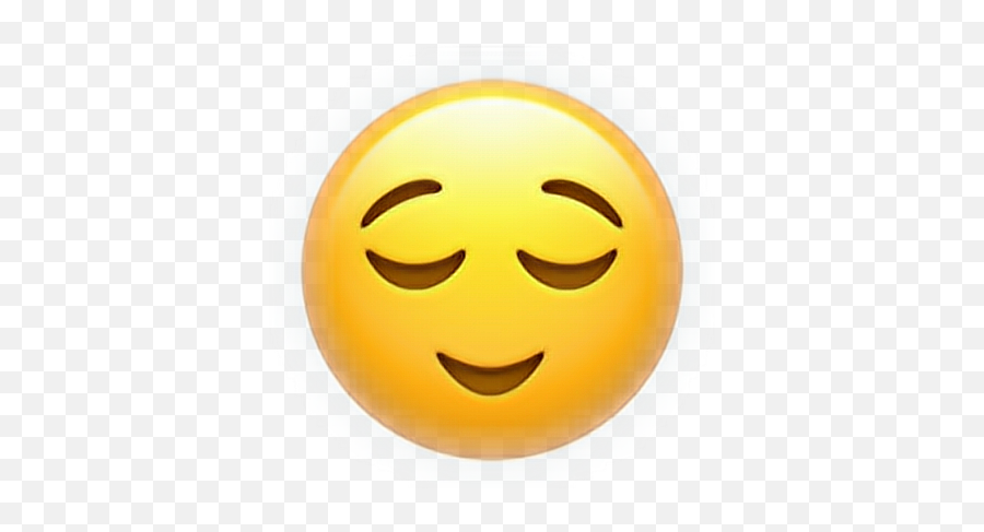 Emojirelaxingmoodstickers Sticker - Iphone Winky Face Emoji,Relaxing Emoji