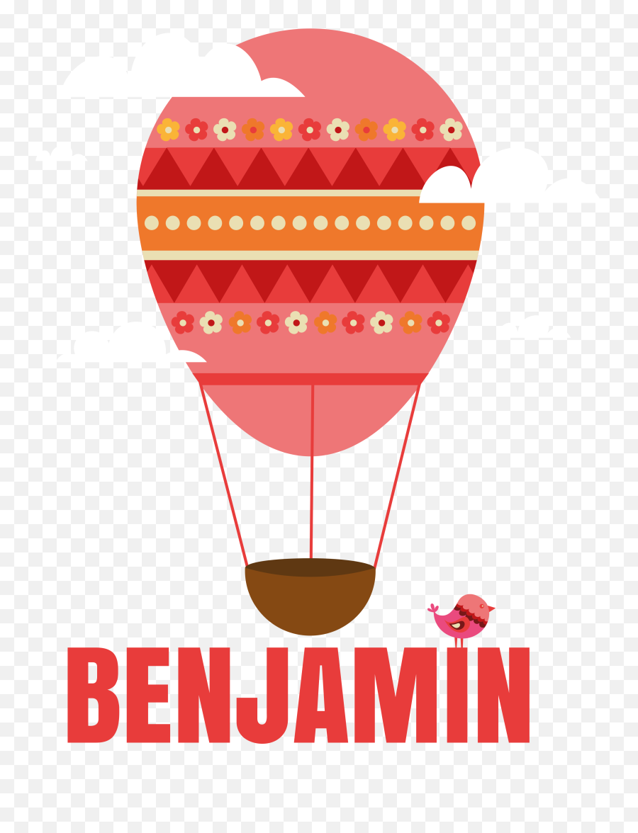 Red Balloon On The Blue Sky With Clouds Sticker - Tenstickers Hot Air Ballooning Emoji,Ballon Emoticon Text.