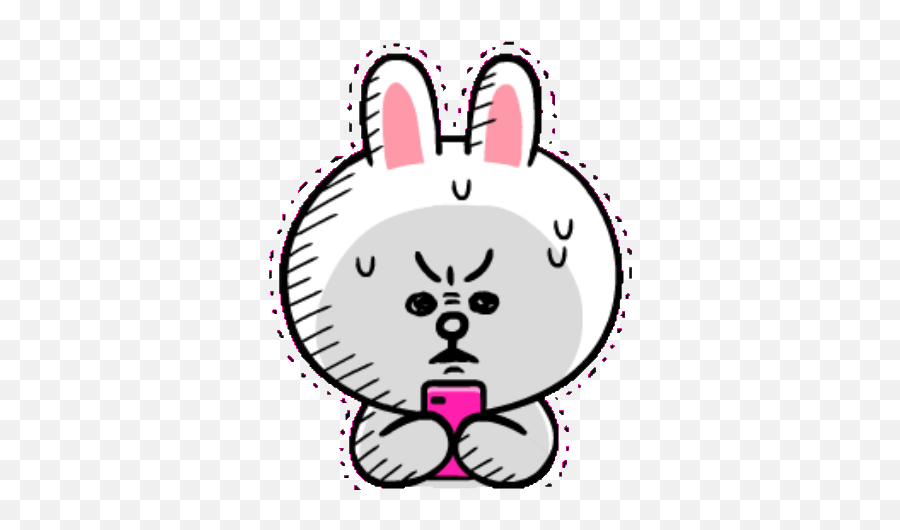 Sticker Maker - Love Brown Y Cony Line Friends Cony Mouse Pad Emoji,Cute Rabbit Emoticon Gifs Confused