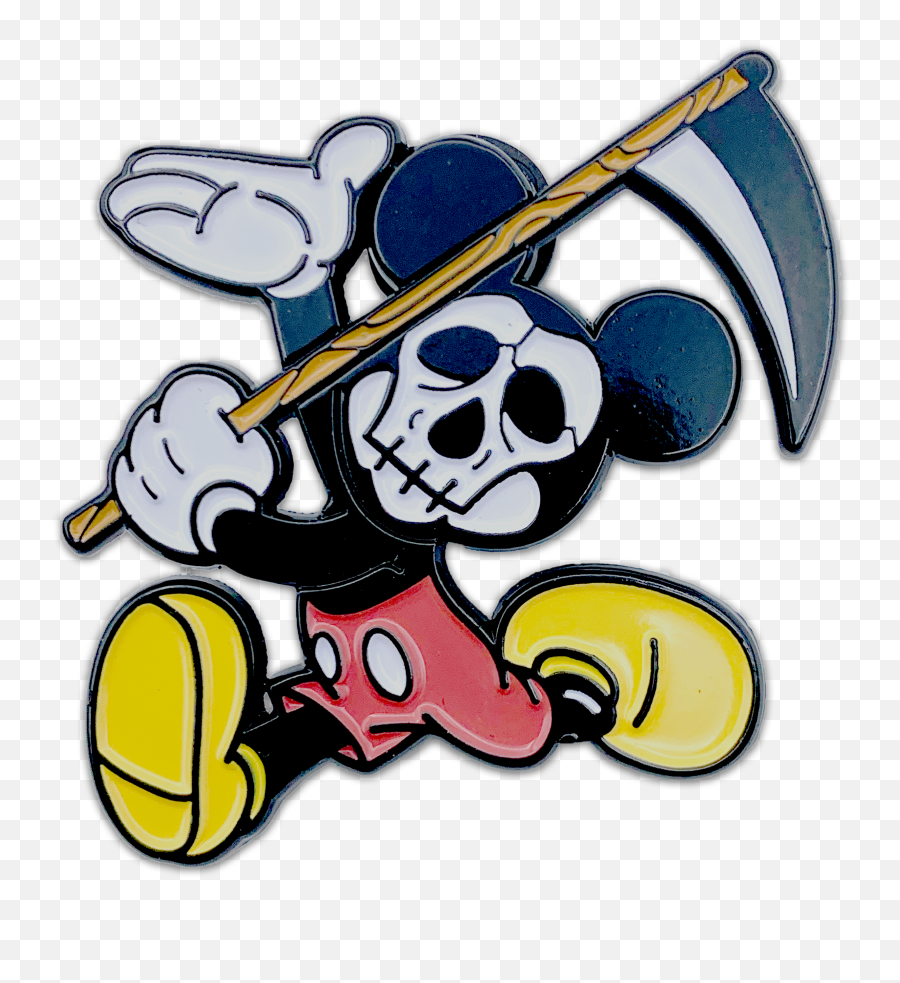 Mickey Mouse Grim Reaper Pin - Grim Reaper Mickey Mouse Emoji,Copy/paste Grim Reaper Facebook Emoticon