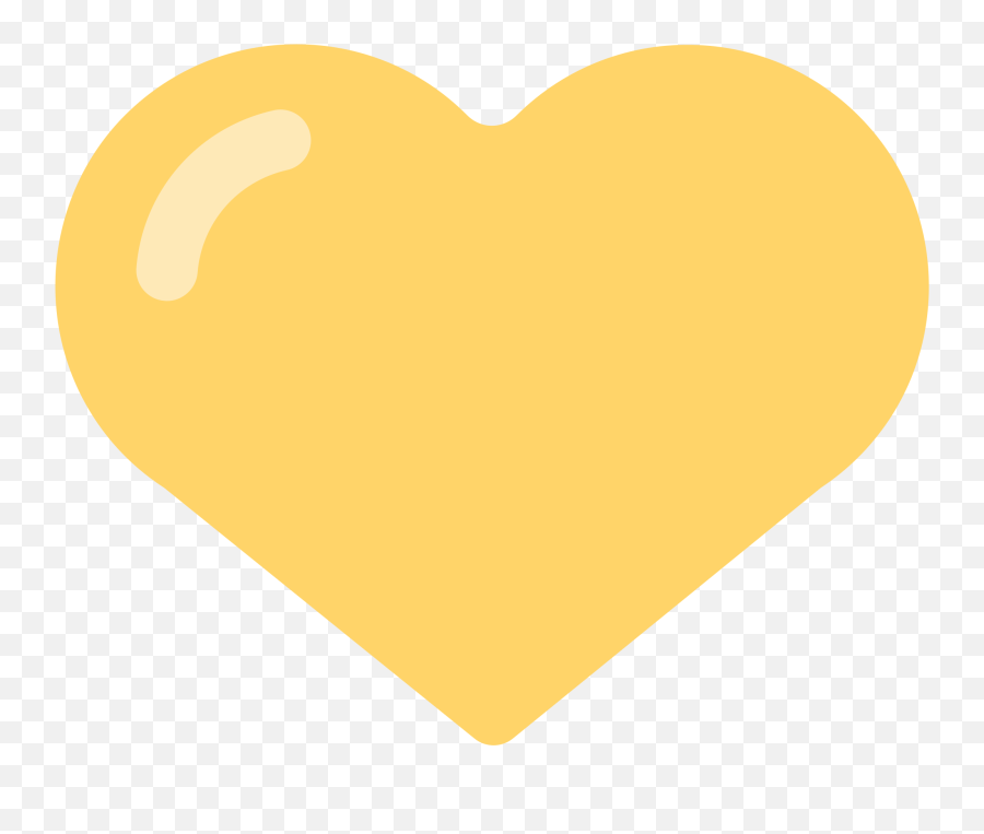 Yellow Heart Id 11984 Emojicouk - Color Amarillo En Forma De Corazon,Mustard Emoji