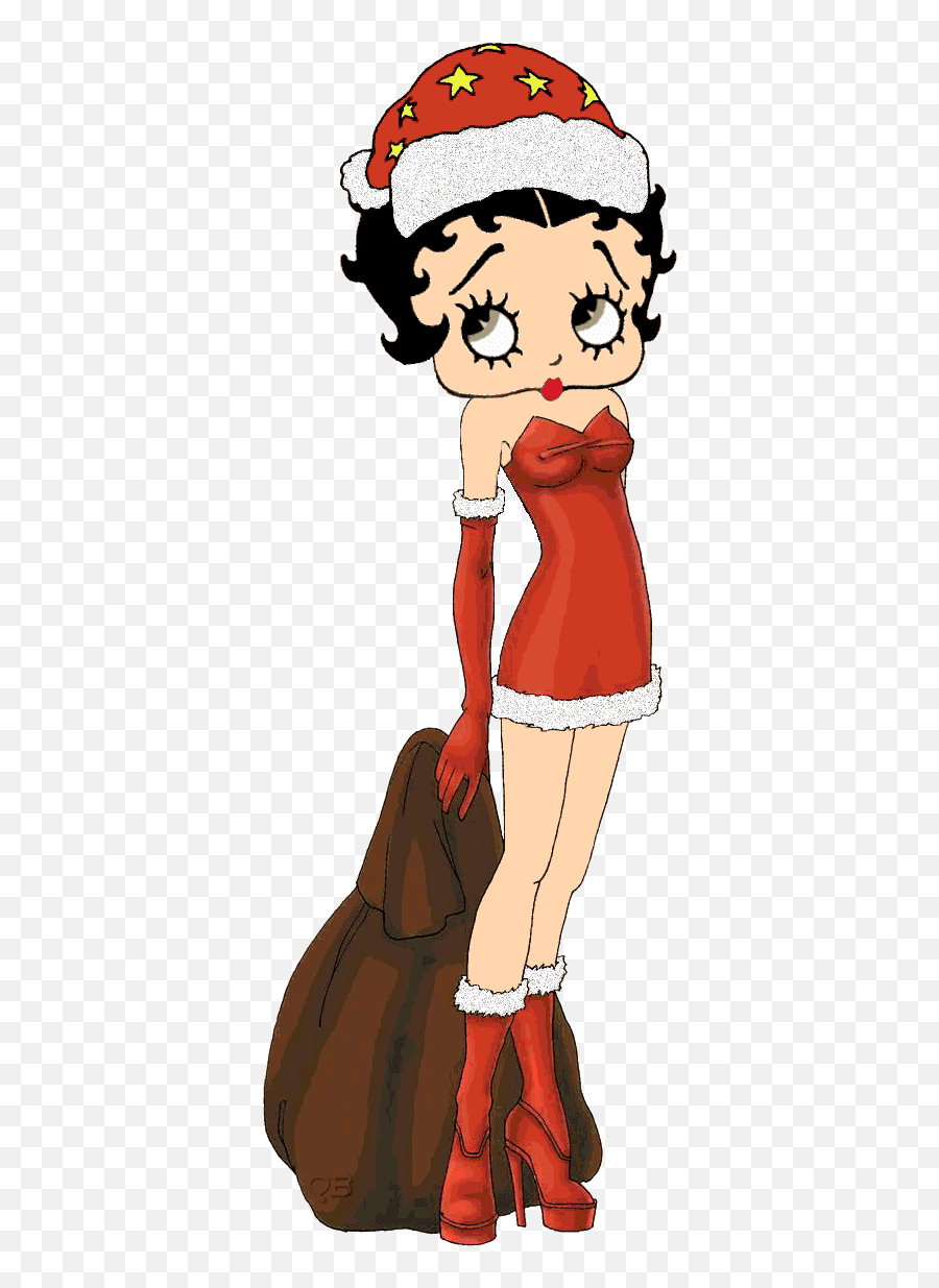Free Santa Hat Gif Download Clip Art On Animated Christmas - Betty Boop Emoji,Santa Hat Emoji