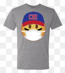 Baseball Maskmoji Tri - Short Sleeve Emoji,Emoji Baseball Jersey