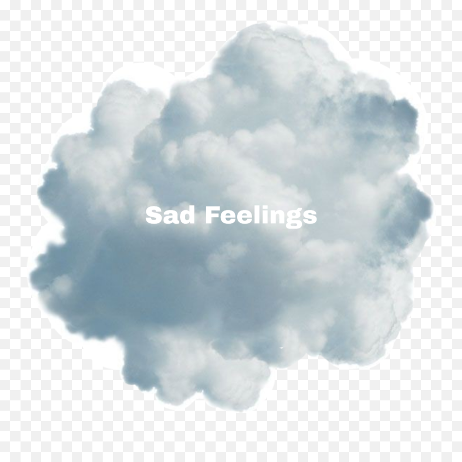 Aesthetic Cloud Nubestumblrsad Sticker - Color Gradient Emoji,Sad Emoji Pillow