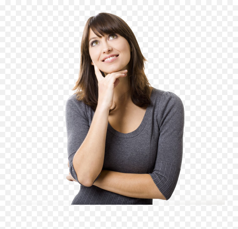 Thinking Woman Download Transparent Png Image Png Arts Emoji,Thinking Emoji With Thinking Balloon Image Without Background