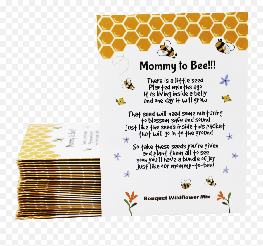 Mommy To Bee Seed Packets Emoji,Bee Emoji
