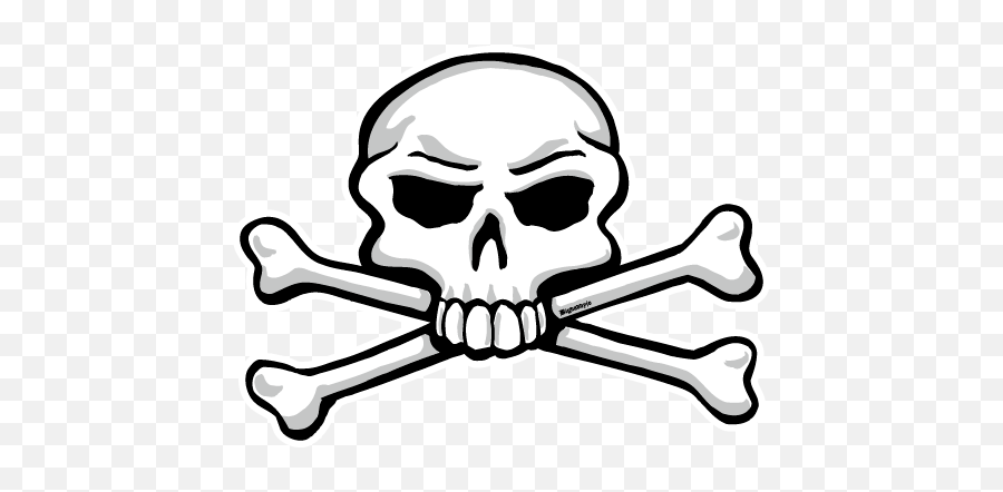 Logos Emoji,Cross Skull Bone Emoji