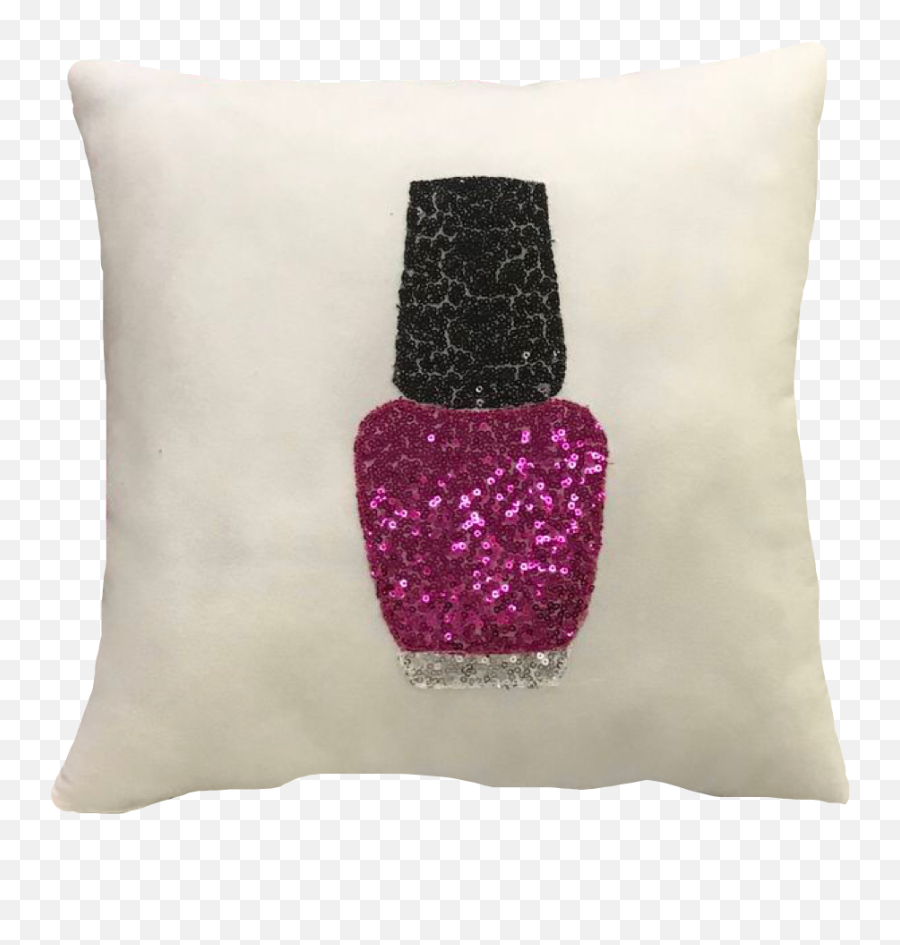 Pillow Kissen - Nail Polish Emoji,Throw Glitter Emoji