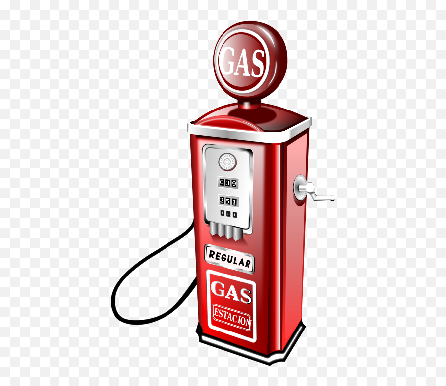 Free Gas Pump Png Download Free Clip - Vintage Gas Pump Clipart Emoji,Emoji Gas Station