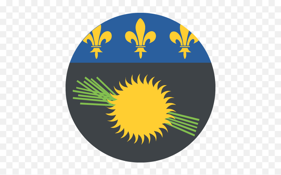 Flag Of Guadeloupe Id 2535 Emojicouk - Vallée De La Seine,Flag Emoji