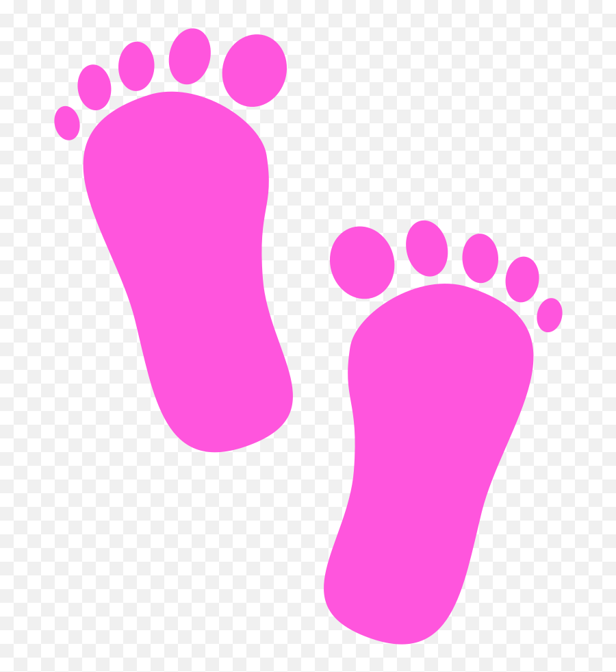 Baby Feet Clipart Png - Huella De Pie Rosa Emoji,Emoji Foot File