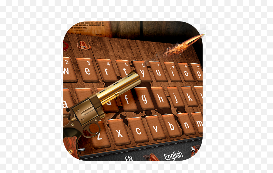 Revolver Western Cowboy Keyboard Skin - Google Play Office Equipment Emoji,Dallas Cowboys Emojis For Android