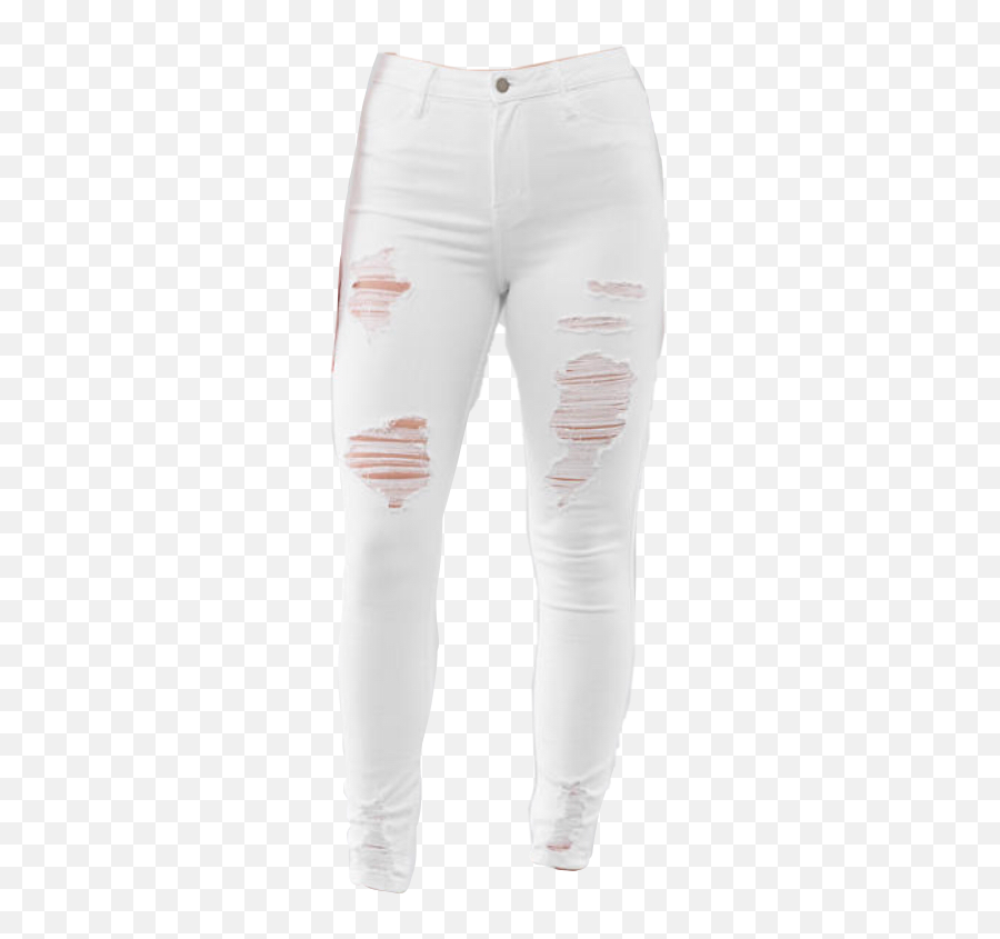 White Jeans Pants Sticker - For Women Emoji,Emoji Pants For Women