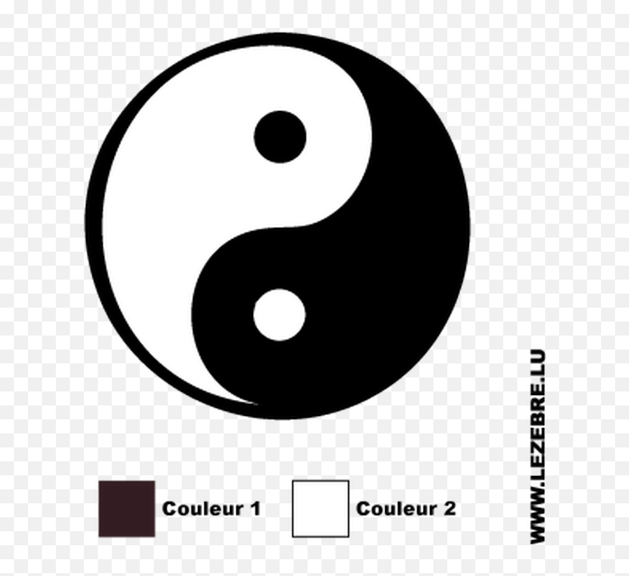 Yin And Yang Decal - Dot Emoji,Yin & Yang Emoji