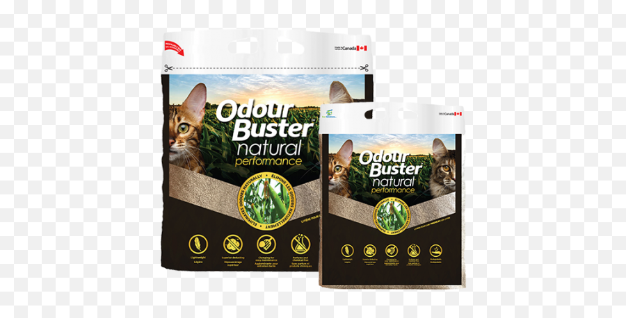 Odour Buster Natural Performance Best Biodegradable Cat Litter Emoji,Cat Using Litter Box Emoticon
