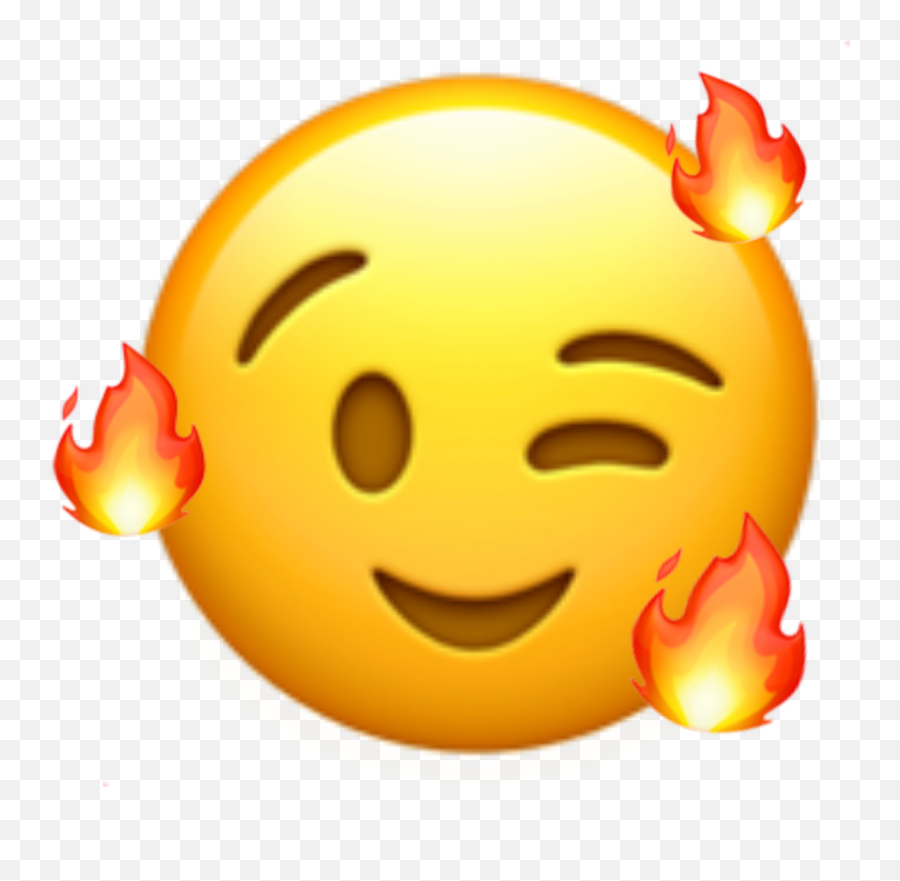 Fire Emoji Emojis Aesthetic Overlay - Aesthetic Transparent Background Fire Emoji,Fire Emoticon