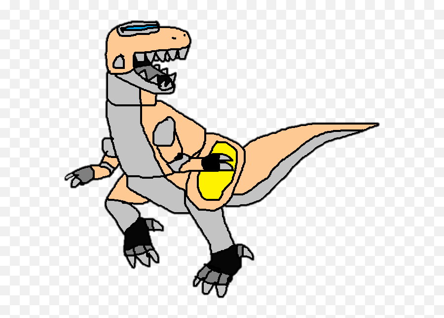 Apricot Tyrannosaurus Rex Zord - Fictional Character Emoji,T Rex Emoji