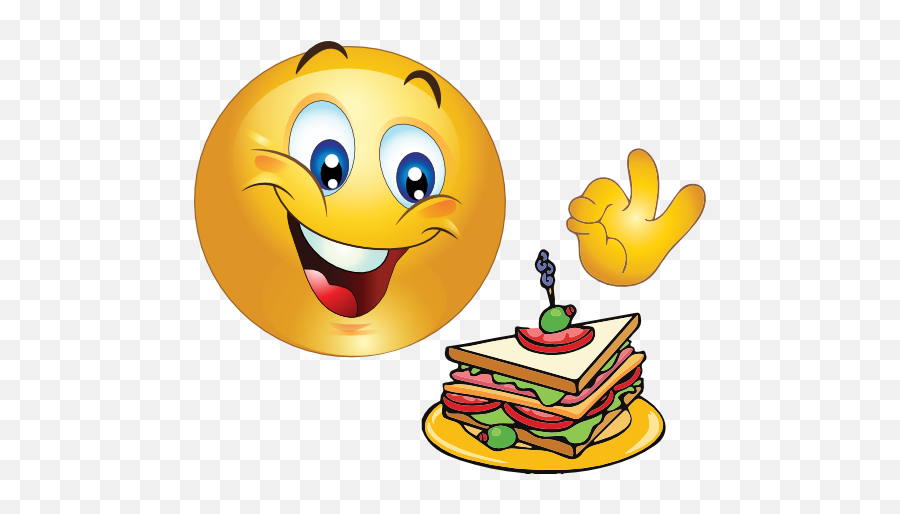 Delicious Smiley Emoticon Clipart - Emoji Sandwich,Delicious Emoticon Symbols