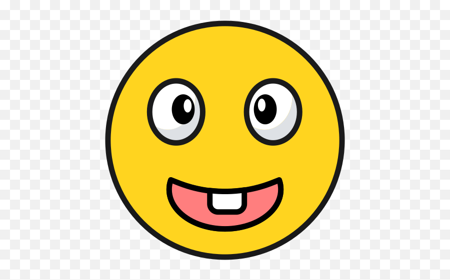 Emoji Emoticon Crazy Free Icon Of - Wide Grin,Crazy Game Emoticon