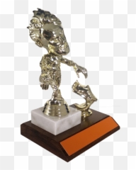 Walking Zombie Halloween Trophy With Foot On Flat Marble And Wood - Antique Emoji,Patrick Steware Emoji Movie