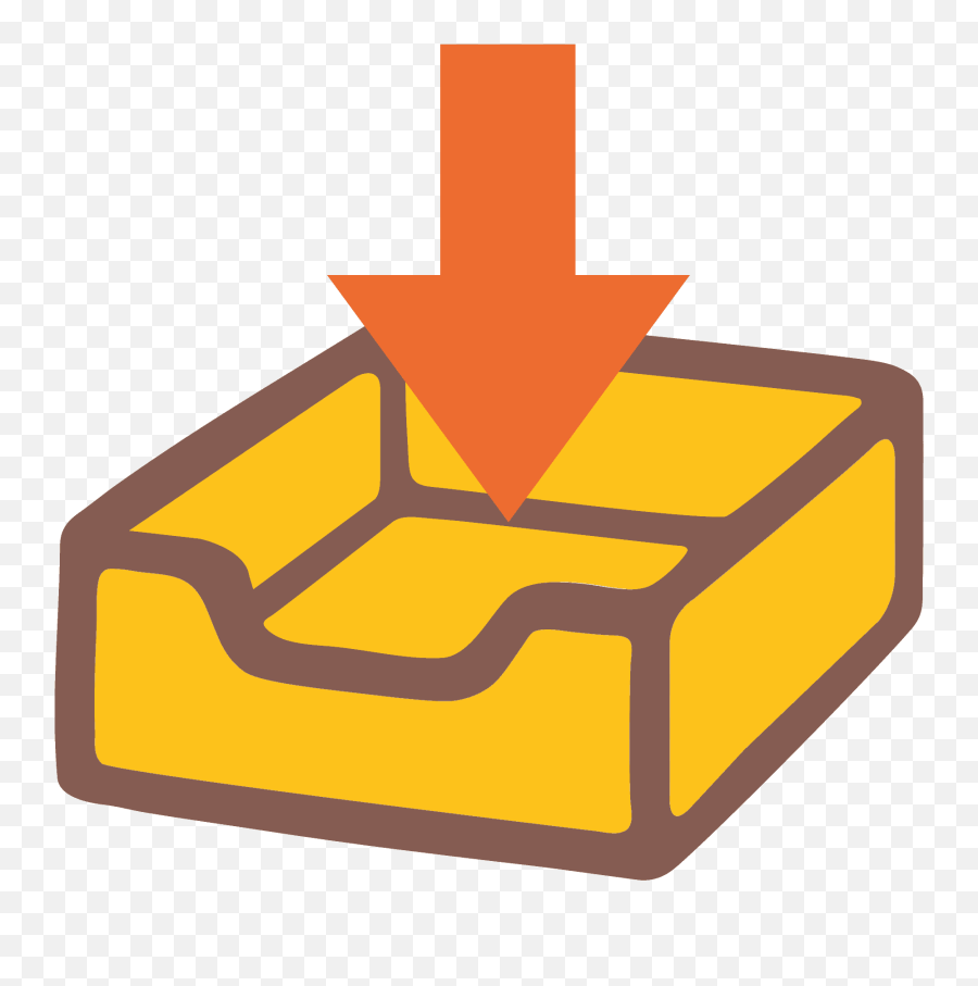 Inbox Tray Emoji - Inbox Clip Art,Letter Emoji