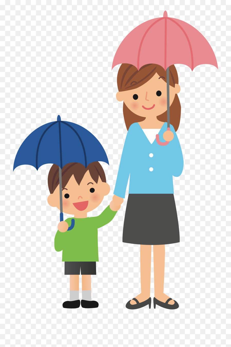 Transparent Closed Umbrella Png - Kid With Umbrella Drawing Kid With Umbrella Drawing Emoji,Umbrella Emoji