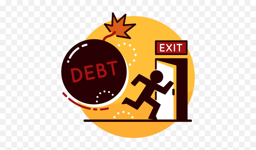 Debt Runaway Icon - Transparent Debt Icon Emoji,Run Away Text Emoticon