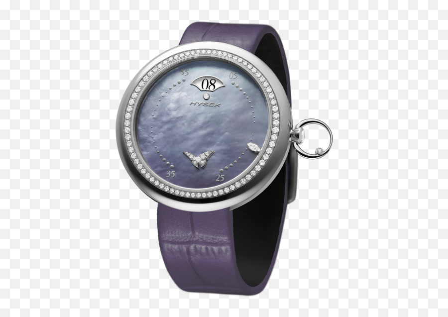 Kalysta Heavens Tale Titanium Velvet - Watch Strap Emoji,Emotion Dial