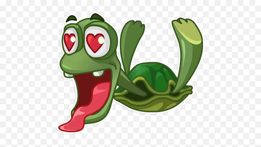 Sad Turtle Joeu201d Stickers Set For Telegram Emoji,The Green Frog With Emojis