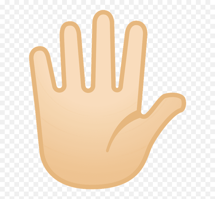 Hand With Fingers Splayed Emoji Clipart Free Download - Mano Abierta Animado Mano Dibujo,I Emoji Hand Emojis