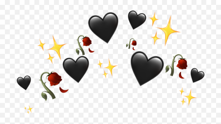 Heartcrown Crown Sticker - Girly Emoji,Yellow Rose Emoji