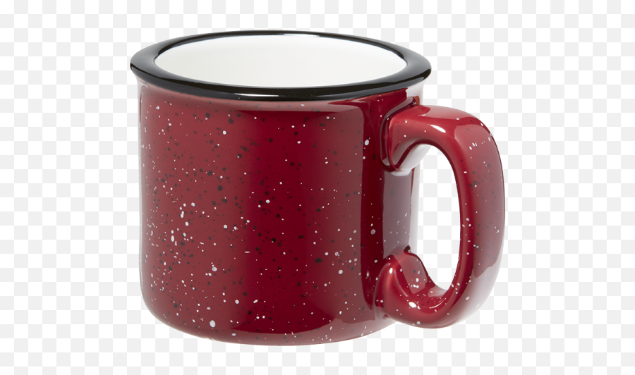 Burgundy Ceramic Camp Mug - Personalize It Serveware Emoji,Camping Woods Emojis