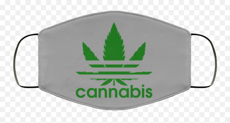 Cannabis Adidas Face Mask Ear Loops - Gray One Size Emoji,Marihuana Anidas Con Emojis Cannabis Adidas Face Mask Ear Loops - Gray One Size Emoji,Marihuana Anidas Con Emojis