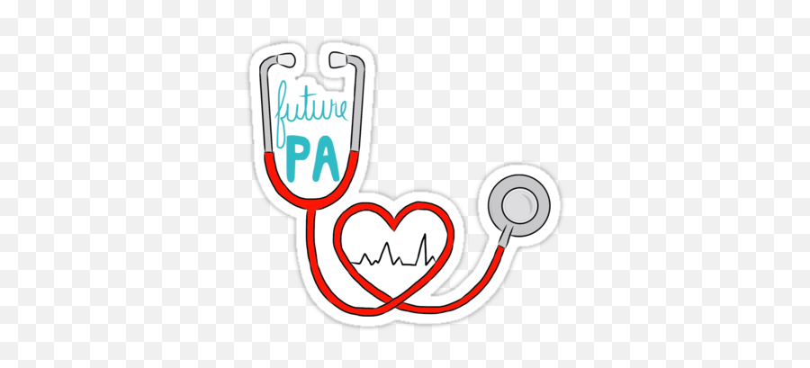 Future Pa Physician Assistant U0027 Sticker By Kellymoz - Doctor Stickers Emoji,Medicine Symbol Emoji