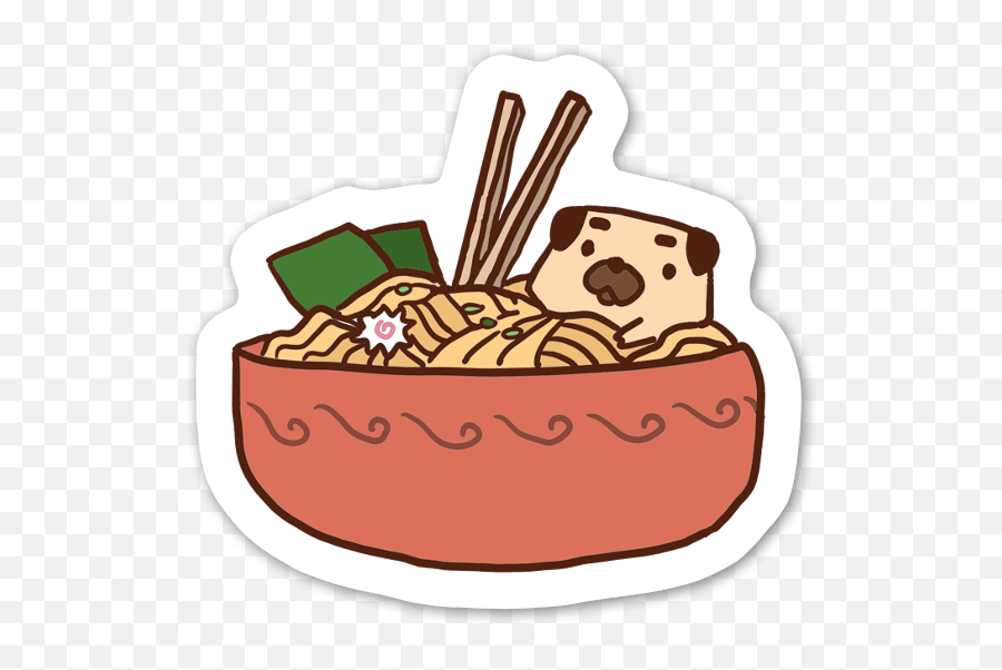 Ramen Noodle Lover Dog - Cartoon Transparent Cartoon Jingfm Dog Eating Noodles Cartoon Emoji,Narutomaki Emoji
