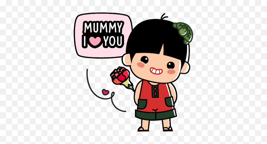 Ang Ku Kueh Girl - Love Mum By Ang Ku Kueh Girl Pte Ltd Emoji,Mummy Emoji