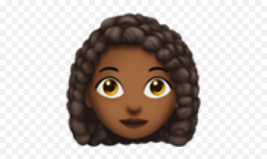 Curlyhair Blackhair Cute Sticker By Aury Ramírez - Happy Emoji,Curly Hair Emoji Iphone