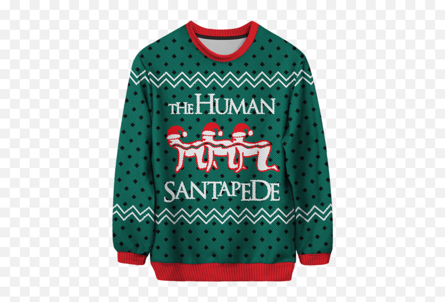 The Ugly Christmas Sweater Goes Off The - Long Sleeve Emoji,Emoji Sweater Girls