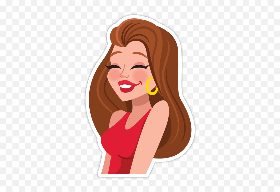 Girl Moods - For Women Emoji,Girl With Brown Hair Emoji