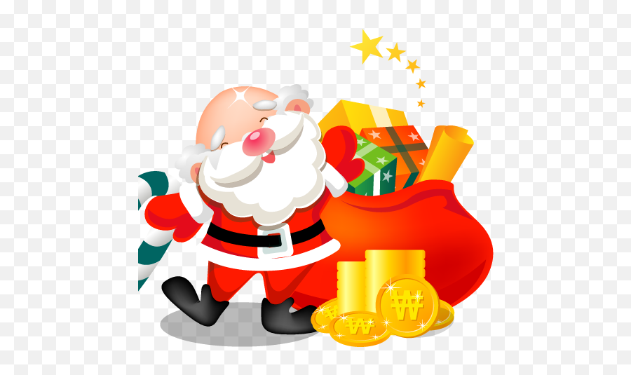 Santa Gifts Bag Icon - Gift Santa Emoji,Emoji Gift Bags