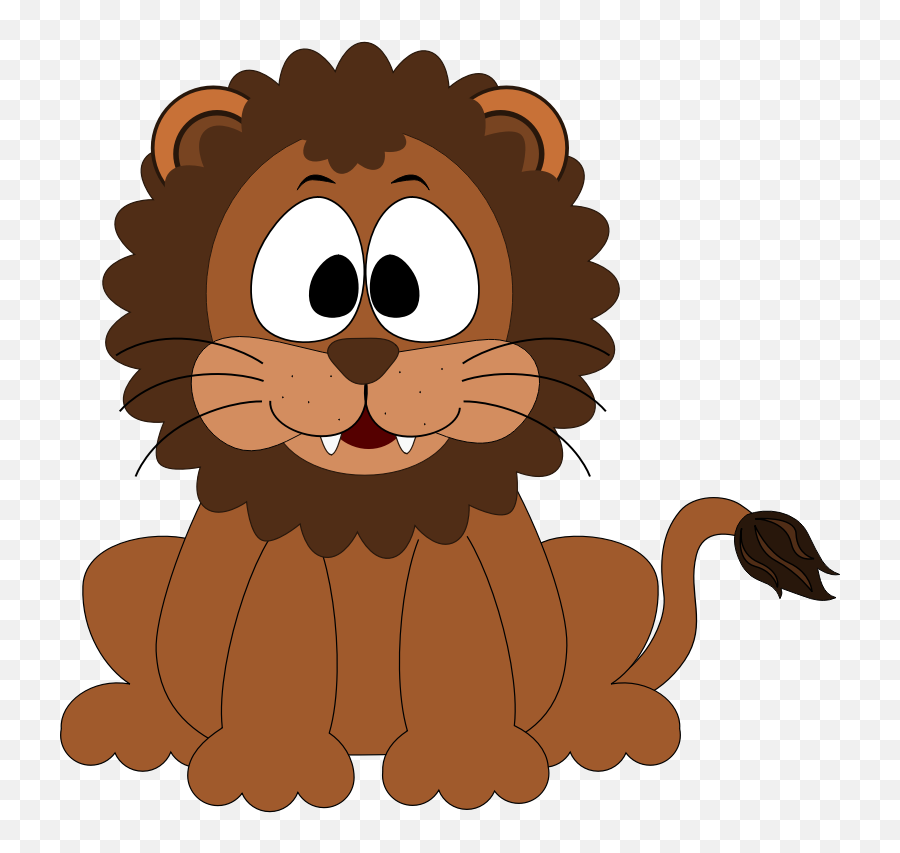 Lions Clipart Emoji Lions Emoji - Brown Lion Cartoon,Lion Emoji