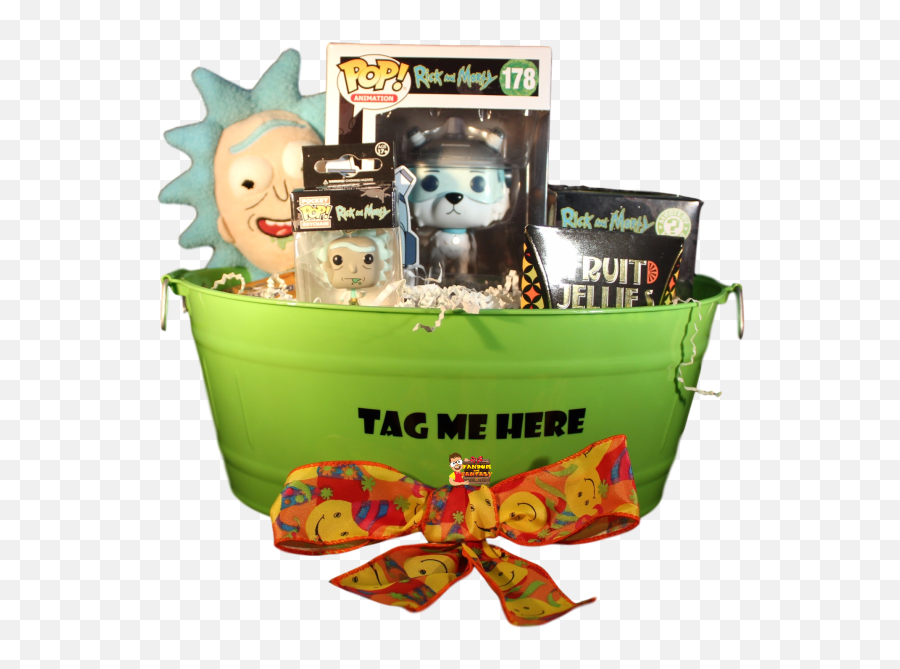 Rick And Morty Gift Basket - Rick Morty Gift Emoji,Emoticon Easter Basket