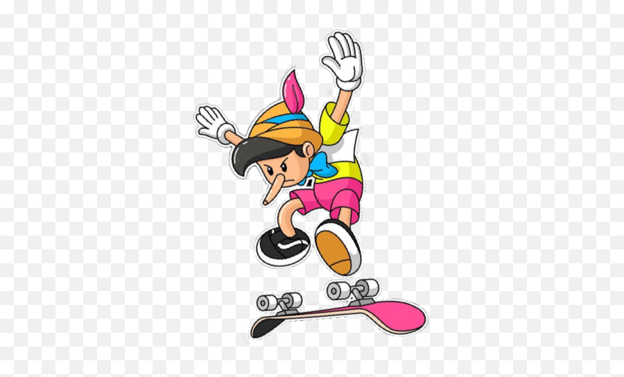 The Most Edited Kick Picsart - Pinocchio On A Skateboard Emoji,Donkee Emoji
