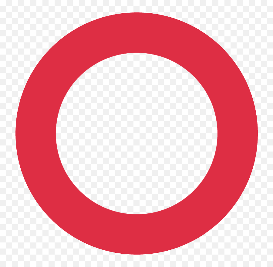 Hollow Red Circle Emoji Clipart - Warren Street Tube Station,Large Yellow Circle Emoji