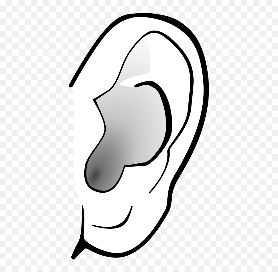 Ear Emoji Face Emoticon Smiley - Transparent Background Ear Clip Art,Ear Emoji