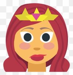 Princess Emoji Clipart - For Women,Cartoon Princess Emoticon