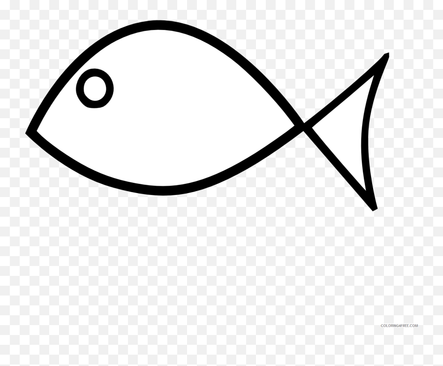 Fish Outline Coloring Pages Clipartist Net Fish Printable - Easy Simple Fish Drawing Emoji,Fish Horse Emoji